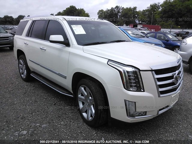 1GYS3BKJ2FR274221 - 2015 CADILLAC ESCALADE LUXURY WHITE photo 1