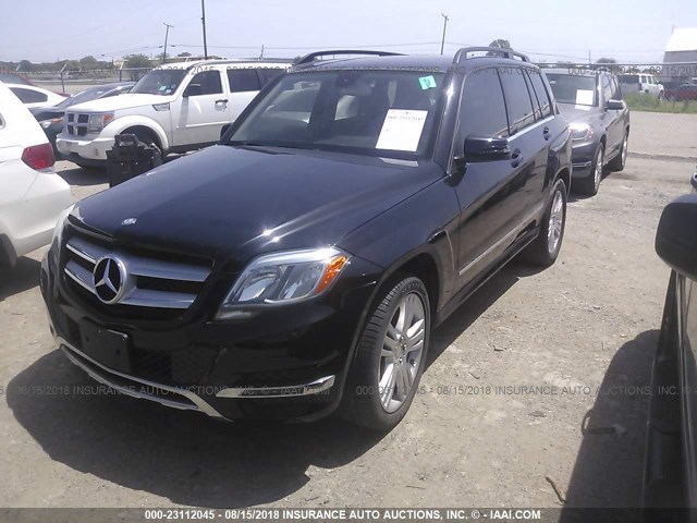 WDCGG8JB0EG203178 - 2014 MERCEDES-BENZ GLK 350 4MATIC BLACK photo 2