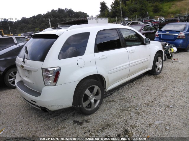 2CNDL537X86012153 - 2008 CHEVROLET EQUINOX SPORT WHITE photo 4