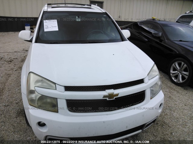 2CNDL537X86012153 - 2008 CHEVROLET EQUINOX SPORT WHITE photo 6