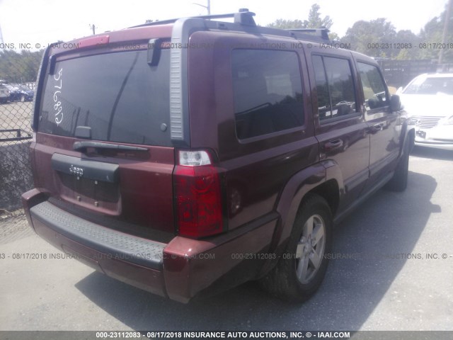 1J8HH48K07C576892 - 2007 JEEP COMMANDER 红色 照片 4