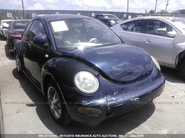 3VWDD21C6YM464796 - 2000 VOLKSWAGEN NEW BEETLE ლურჯი ფოტო 1