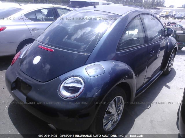 3VWDD21C6YM464796 - 2000 VOLKSWAGEN NEW BEETLE ლურჯი ფოტო 4