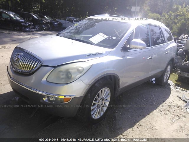 5GAEV23D29J162710 - 2009 BUICK ENCLAVE SILVER photo 2