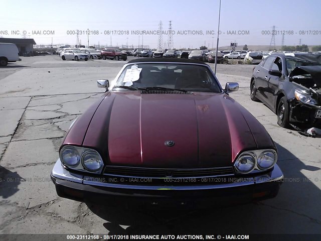 SAJNV4845KC164191 - 1989 JAGUAR XJS BURGUNDY photo 6