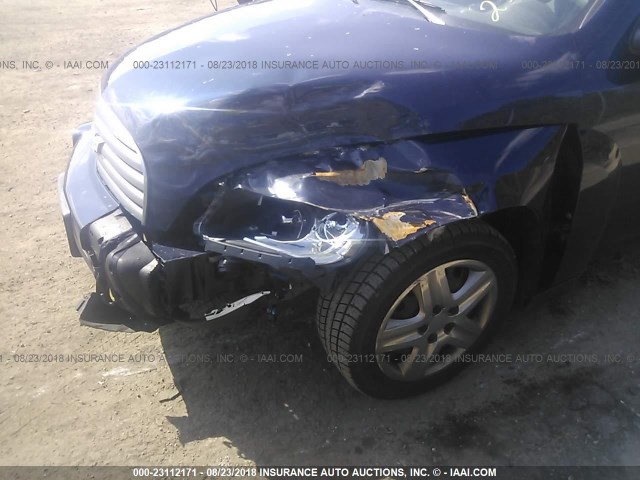 3GNBAEDB0AS626227 - 2010 CHEVROLET HHR LS BLUE photo 6