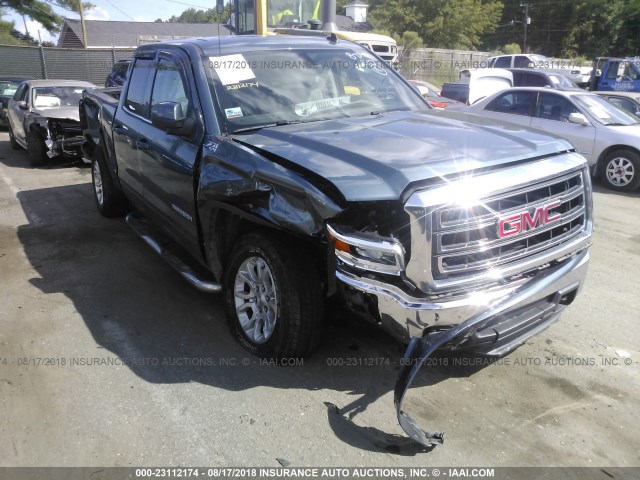 1GTV2UECXEZ261293 - 2014 GMC SIERRA K1500 SLE BLUE photo 6