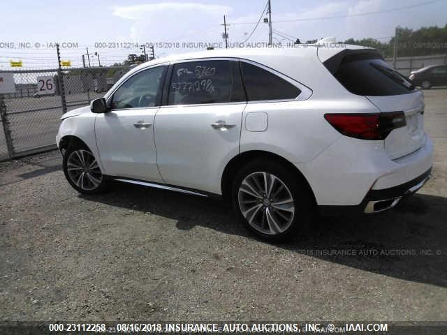 5J8YD4H55JL005789 - 2018 ACURA MDX TECHNOLOGY WHITE photo 3