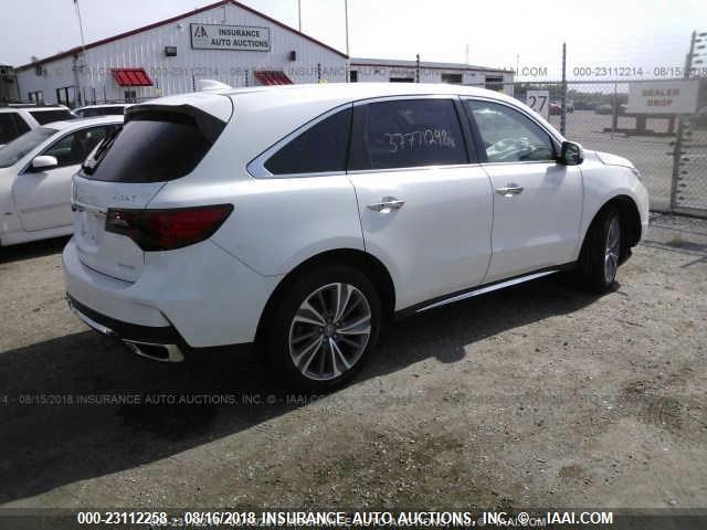 5J8YD4H55JL005789 - 2018 ACURA MDX TECHNOLOGY WHITE photo 4