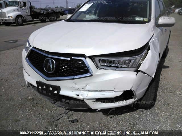 5J8YD4H55JL005789 - 2018 ACURA MDX TECHNOLOGY WHITE photo 6