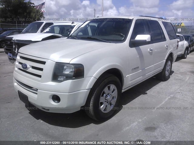 1FMJU1K51AEB55003 - 2010 FORD EXPEDITION LIMITED WHITE photo 2
