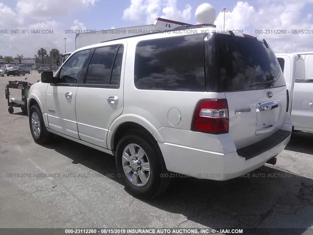 1FMJU1K51AEB55003 - 2010 FORD EXPEDITION LIMITED WHITE photo 3