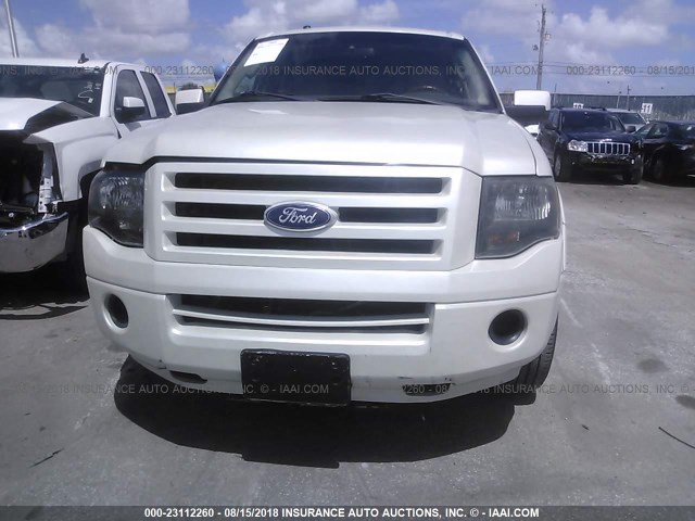 1FMJU1K51AEB55003 - 2010 FORD EXPEDITION LIMITED WHITE photo 6