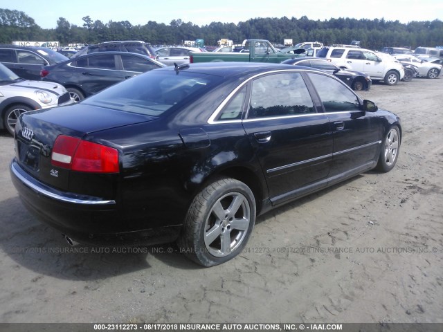 WAUML44E04N024908 - 2004 AUDI A8 L QUATTRO BLACK photo 4