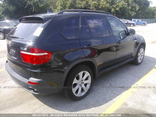 5UXFE83538L165180 - 2008 BMW X5 4.8I BLACK photo 4