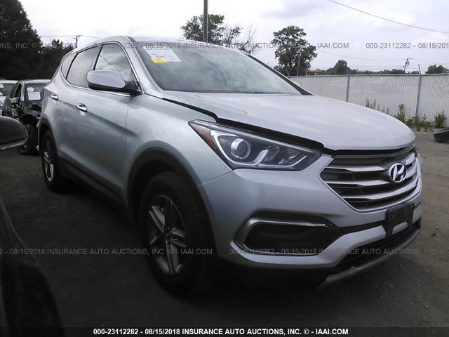 5XYZTDLB4JG557024 - 2018 HYUNDAI SANTA FE SPORT  SILVER photo 1