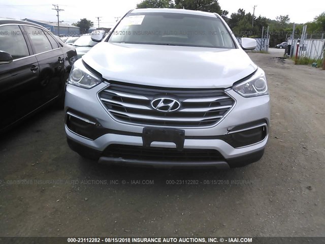 5XYZTDLB4JG557024 - 2018 HYUNDAI SANTA FE SPORT  SILVER photo 6