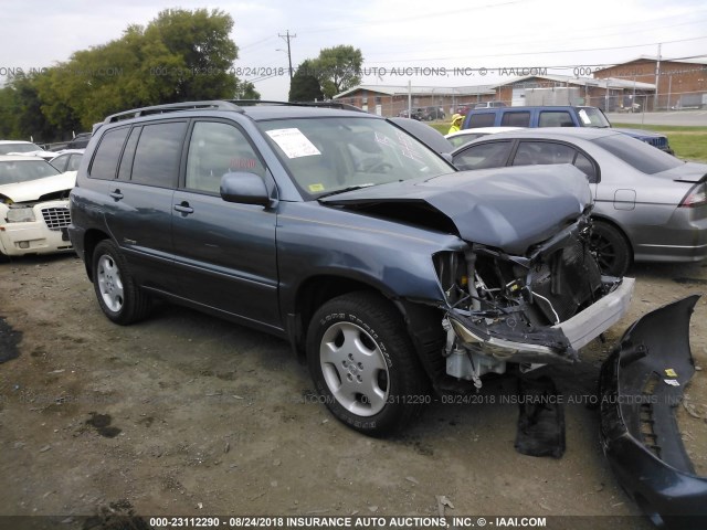 JTEDP21A870128041 - 2007 TOYOTA HIGHLANDER SPORT/LIMITED BLUE photo 1