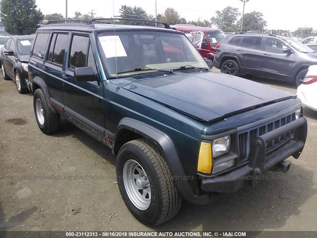 1J4FJ68S5TL314465 - 1996 JEEP CHEROKEE SPORT/CLASSIC GREEN photo 1