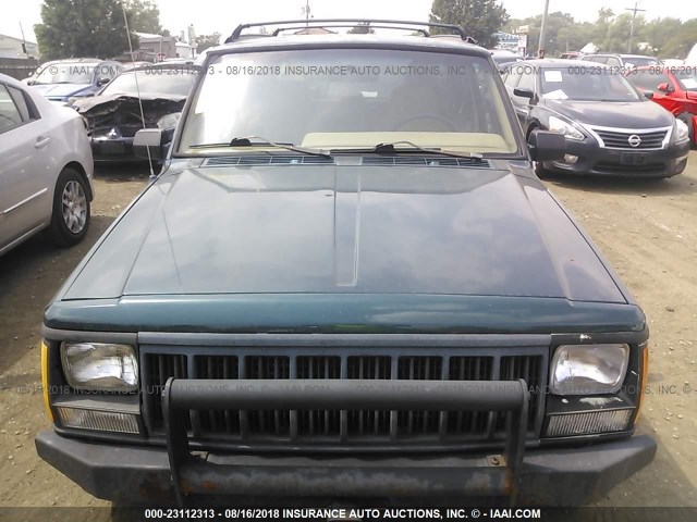 1J4FJ68S5TL314465 - 1996 JEEP CHEROKEE SPORT/CLASSIC GREEN photo 6