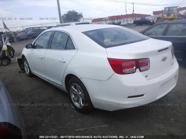1G11A5SLXEF292775 - 2014 CHEVROLET MALIBU LS WHITE photo 3