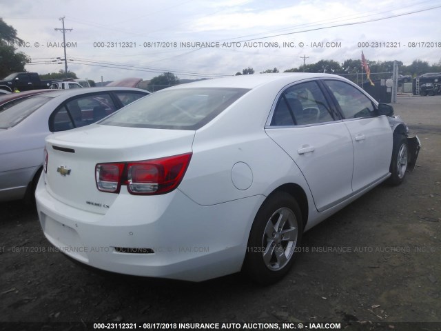 1G11A5SLXEF292775 - 2014 CHEVROLET MALIBU LS WHITE photo 4