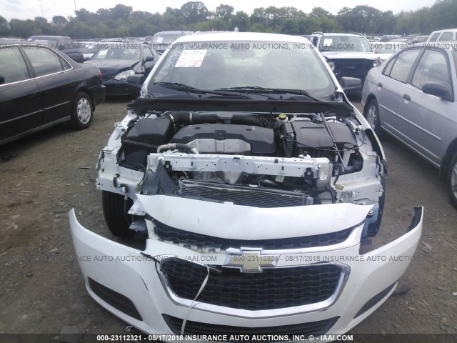 1G11A5SLXEF292775 - 2014 CHEVROLET MALIBU LS WHITE photo 6