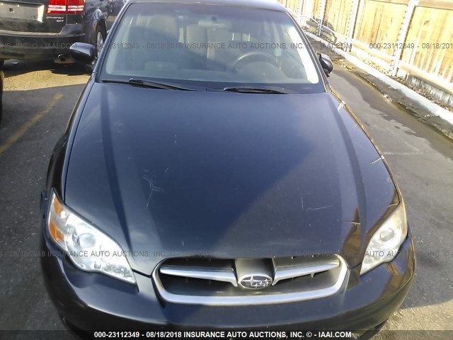 4S3BL616876200539 - 2007 SUBARU LEGACY 2.5I BLACK photo 6