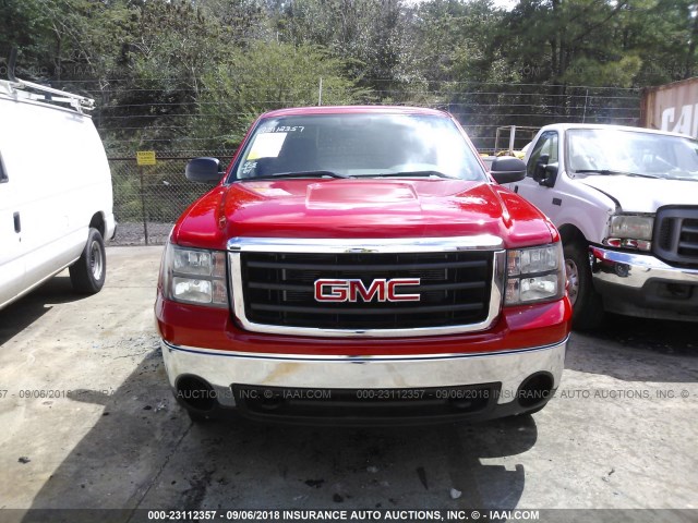 1GTN1TEX0CZ296616 - 2012 GMC SIERRA C1500 RED photo 6