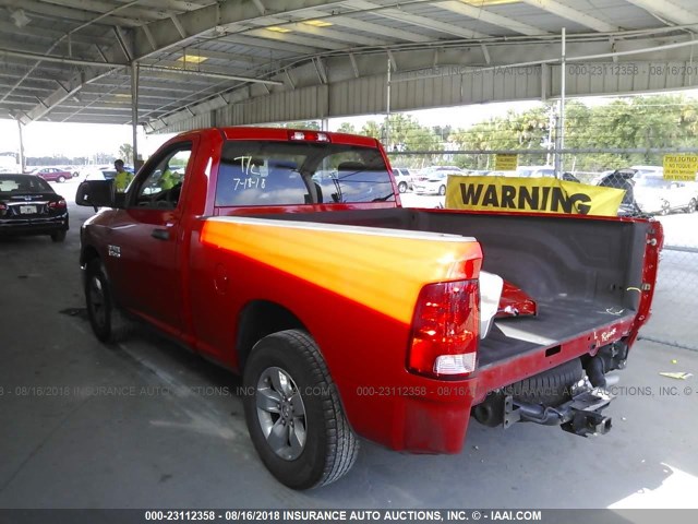 3C6JR6AG1EG101213 - 2014 RAM 1500 ST RED photo 3