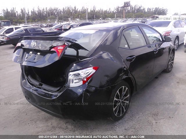 5YFBURHE2HP696346 - 2017 TOYOTA COROLLA L/LE/XLE/SE/XSE GRAY photo 4