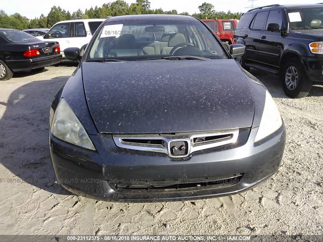 1HGCM56465A031166 - 2005 HONDA ACCORD GRAY photo 6