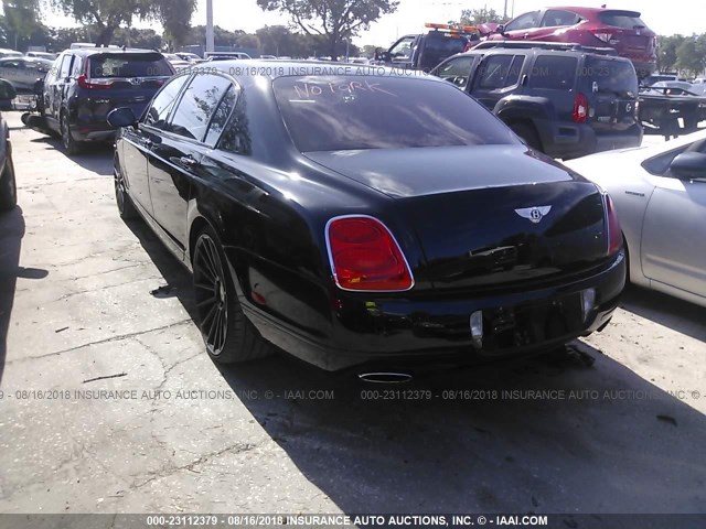 SCBBR9ZAXAC063060 - 2010 BENTLEY CONTINENTAL FLYING SPUR BLACK photo 3