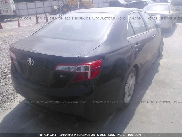4T1BF1FKXDU298704 - 2013 TOYOTA CAMRY L/SE/LE/XLE BLACK photo 4