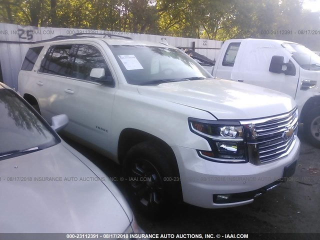 1GNSKBKC9FR679459 - 2015 CHEVROLET TAHOE K1500 LT WHITE photo 1