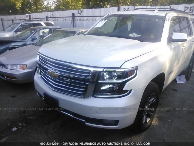 1GNSKBKC9FR679459 - 2015 CHEVROLET TAHOE K1500 LT WHITE photo 6