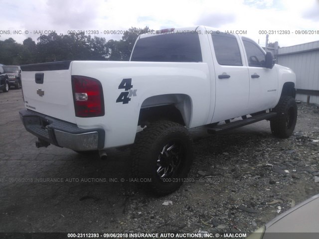 3GCRKPE3XAG129583 - 2010 CHEVROLET SILVERADO K1500 WHITE photo 4