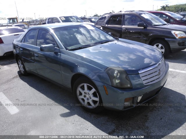 1G6DM57T860211154 - 2006 CADILLAC CTS TEAL photo 1