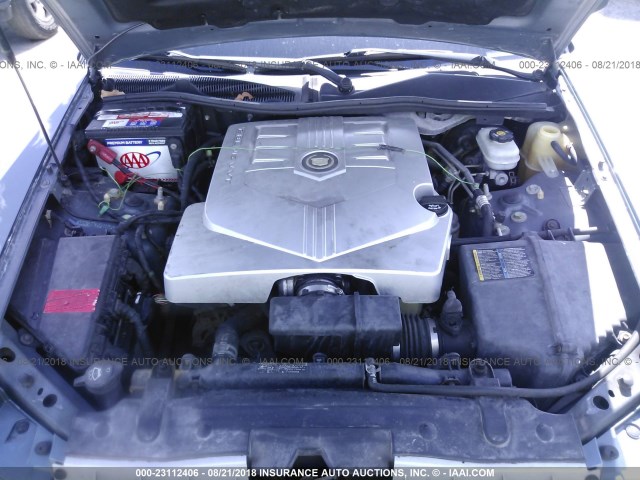 1G6DM57T860211154 - 2006 CADILLAC CTS TEAL photo 10