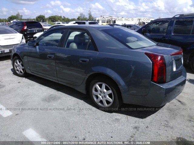 1G6DM57T860211154 - 2006 CADILLAC CTS TEAL photo 3