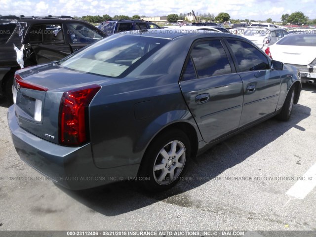 1G6DM57T860211154 - 2006 CADILLAC CTS TEAL photo 4