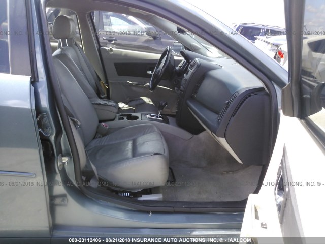 1G6DM57T860211154 - 2006 CADILLAC CTS TEAL photo 5