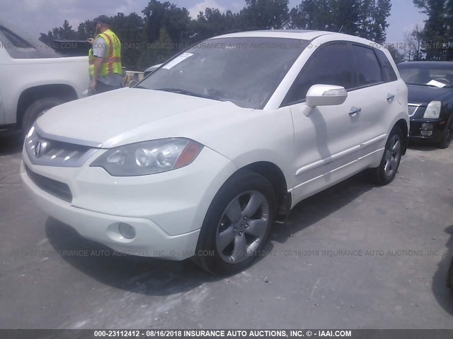 5J8TB185X8A016632 - 2008 ACURA RDX TECHNOLOGY WHITE photo 2