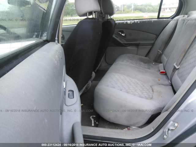 1G1ZT52865F291230 - 2005 CHEVROLET MALIBU LS SILVER photo 8