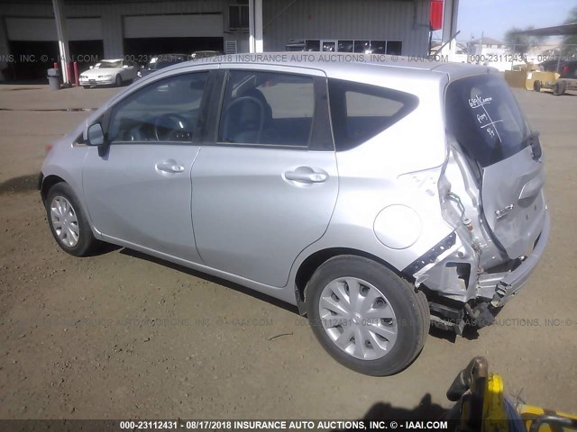 3N1CE2CP3EL431450 - 2014 NISSAN VERSA NOTE S/S PLUS/SV/SL SILVER photo 3