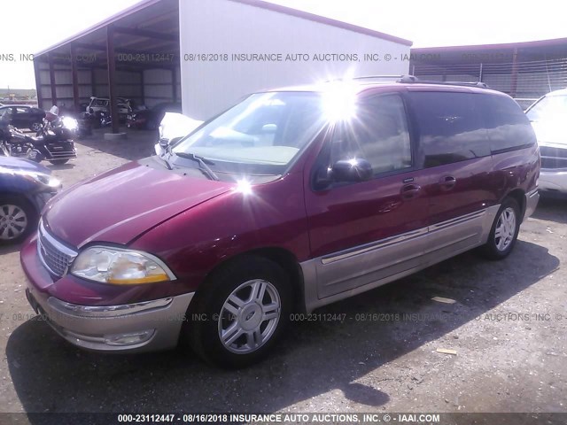 2FMZA53483BB52008 - 2003 FORD WINDSTAR SEL RED photo 2