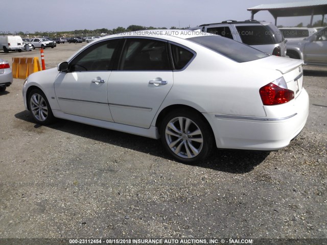 JNKBY01F28M551361 - 2008 INFINITI M45 WHITE photo 3