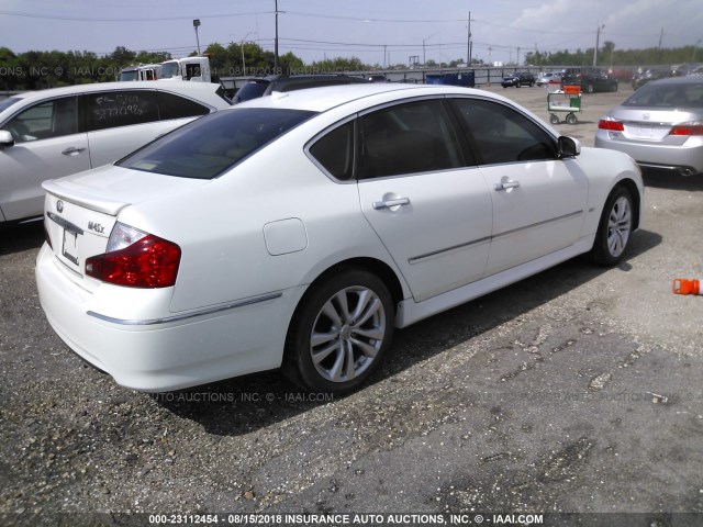 JNKBY01F28M551361 - 2008 INFINITI M45 WHITE photo 4