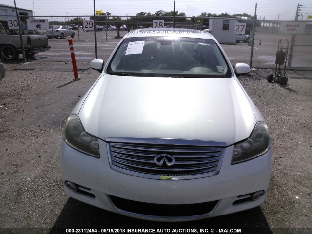 JNKBY01F28M551361 - 2008 INFINITI M45 WHITE photo 6