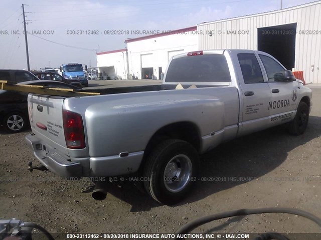 3D7MA48C14G121017 - 2004 DODGE RAM 3500 ST/SLT SILVER photo 4